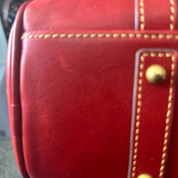 NWT Dooney and Bourke Red Florentine Satchel - Picture 13 of 15
